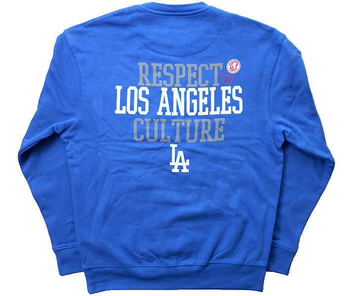 27 JUNKIES スウェット Respect Los Angeles Culture ロサンゼルス ロイヤルブルー