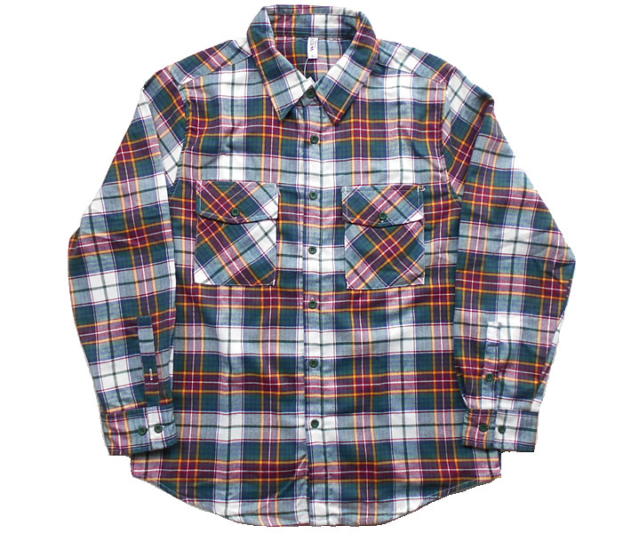 FULL PLAID CHECKERED FLANNEL シャツ