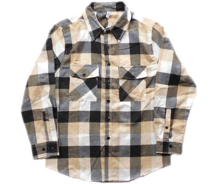 FULL PLAID CHECKERED FLANNEL シャツ