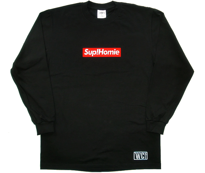 BOX LONG SLEEVE Tシャツ SUP HOMIES! ロングスリーブ